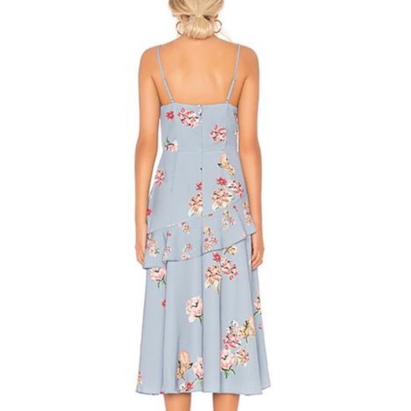 Keepsake Blue Scatter Floral Evolve Midi Dress - Picture 2 of 6